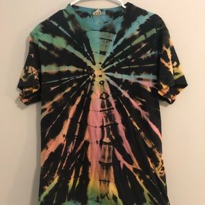 Vintage tie dye reverse rainbow MED